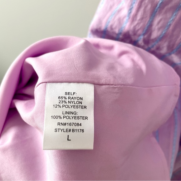 NWT Tuckernuck Pomander Place Lavender Stripe Alora Maxi Dress Size Large - Picture 10 of 11
